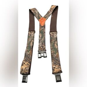 Perry Original Y Back Hook On Belt Suspenders RealTree Camo Made In USA